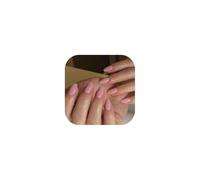 TOEECY 24 Piezas Uñas Postizas Colores Sólidos Redondas Cortas Uñas Cortas de Gel Press on Nail Suave y Brillante con Herramientas para Damas