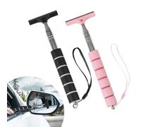 TOEECY 2Pcs Limpiaparabrisas de Espejo Retrovisor Limpiador de Agua con Varilla Larga Telescópica Limpiaparabrisas de 98 CM para Espejo Automóvil B
