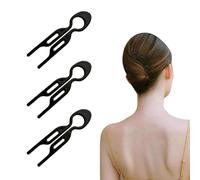 TOEECY 3 Piezas Horquilla Peinado Estilo Vintage Pinza Cabello Forma U Accesorios Moño Recogido Colores Clásicos Sujeción Fuerte