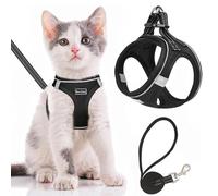 TOEECY Arnés Chaleco Reflectante Gato Ajustable Transpirable Correa Acolchado Malla Aire Mascotas Pequeñas Seguridad Paseo