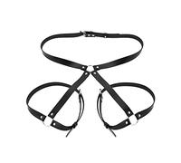 TOEECY Arnés Corporal Ajustable Cinturón Suspensores Cadena Cuerpo Mujer Decorativo Accesorio Punk Gótico