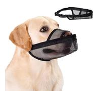 TOEECY Bozal Transpirable Malla Ajustable Seguridad Canina Protección Mascotas Entrenamiento Comportamiento Talla XL