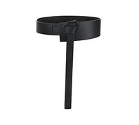 TOEECY Cinturones de Mujer Lazo de Nudo Cuero PU Cintura Ajustable Vintage Elástico para Camisa Vestidos Abrigos (Negro)