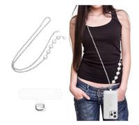 TOEECY Cadena Cordón para Teléfono Móvil Celular con Parche Universal Cordon Colgante Cadenas Correas Llevar Móvil para Colgado Cuello o en Hombro Bolso Cruzado