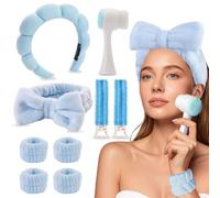 TOEECY Diadema Lazo Felpa Suave Cinta Cabello Acolchada Accesorio Facial Limpieza Ducha Maquillaje Spa Tratamiento Belleza