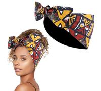 TOEECY Diadema Mujer Borde Ancho Estampado Floral Retro Lazo Bohemio Elegante y Encantador para Deporte Vacaciones o Diario