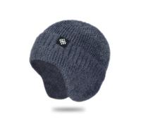 TOEECY Gorros Invierno Mujer Gorro Punto Unisex Otoño con Protección Orejas Caliente a Prueba de Viento Ideal para Hombres y Mujeres Ciclismo Actividades al Aire Libre(Gris)