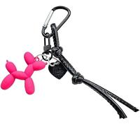 TOEECY Llavero Colgante Figura Globo Mascota Silicona Mosquetón Cuero Genuino Decoración Bolsos Mochilas Accesorios Mujer