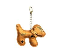 TOEECY Llavero de Perro Salchicha Llavero de Piel Sintética Colgante de Bolso de Perro Cachorro PU Lindo Cachorro Perro Bolsa Llavero Bolso Mochila Decoración para Mujer Hombre