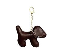 TOEECY Llavero de Perro Salchicha Llavero de Piel Sintética Colgante de Bolso de Perro Cachorro PU Lindo Cachorro Perro Bolsa Llavero Bolso Mochila Decoración para Mujer Hombre