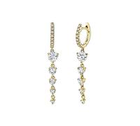 TOEECY Pendientes Aro Pequeño Plata Cascada Cadenas Multicapa Estilo Minimalista Elegante Joyería Mujer