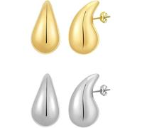TOEECY Pendientes Mujer Plata y Oro 18K Diseño Elegante y Moderno Joyería Fina para Mujeres Accesorio Ideal para Eventos y Uso Diario(#3)