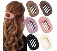 TOEECY Pinzas Pelo Mujer 6 Piezas Hair Clips de Resina Antideslizantes Pinza Pelo Leopardo y Multicolor para Cabello Grueso y Fino Accesorios de Peinado para Mujeres y Niñas (B)