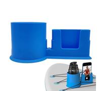 TOEECY Portavasos para Kayak Versátil Portabebidas Antidescarga Paddle Board Antiderrames Bebidas Holder Fishing Tool and Bait Storage Accessories (Azul)