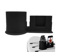 TOEECY Portavasos para Kayak Versátil Portabebidas Antidescarga Paddle Board Antiderrames Bebidas Holder Fishing Tool and Bait Storage Accessories (Negro)