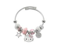 TOEECY Pulseras Niñas Gata Dibujos Animados Gato Rosa Pulseras Colgante Ajustable Brazalete Amistad Infantiles Joyería Regalos para Creativos Fiesta de Cumpleaños