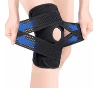 TOEECY Rodillera para Menisco y Ligamento de Compresion Lesiones Crossfit Gym Deporte Refuerzo y Estabilidad en Rodilla Ajuste Cómodo con Cintas Elasticas Unisex
