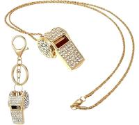 TOEECY Silbato Deportivo Brillante Llavero Collar Árbitro Entrenador Emergencia Sonido Potente