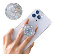TOEECY Soporte Movil Bola de Cristal Estrellada Color Deslumbrante Retráctil Plegable Delicado y Bonito para Agarrar con Una Mano Soporte de Escritorio
