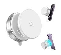 TOEECY Soporte Movil Coche N52 Imanes Fuerte 360° Rotación Accesorios Coche Magnetic Car Phone Holder con Placas Metálicas para iPhone 16 15 14 13 12 Pro MAX(Blanco)