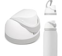 TOEECY Tapa de botella aislante con diseño ergonómico + Material resistente y seguro + Compatible con termos de bebidas + Sistema de cierre hermético + Fácil de usar(White)