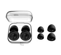 Toeecy Tapones Para Oídos De Silicona Negra Con Cancelación De Ruido De 45db Set De 2 Pares Reutilizables Y Cómodos Ideales Para Dormir Estudiar Y Viajar(Black)