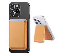 TOEECY Tarjetero Movil Fundas Soporte Magnético de Piel SintéTica con Soporte Ajustable y Protección Ideal para cumpleaños Aniversarios San Valentín para iPhone 16/15/14/13/12(Caqui)