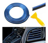 TOEECY Tira Decorativa Cromada 10m Moldura Flexible Adhesiva Embellecedor Interior Automóvil Tablero Consola Personalización Vehículo
