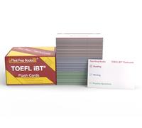 TOEFL iBT Study Cards: TOEFL Preparation 2025-2026 with Practice Test Questions [Full Color Cards]