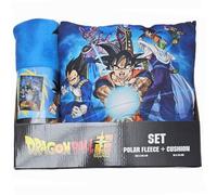 TOEI ANIMATION Mantas Infantiles de la Marca Modelo Set Manta Polar + cojin Dragon Ball Super
