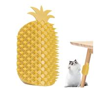Toelettatore per Gatti - Spazzola per Angoli a Forma di Ananas, Massaggiatore Morbido per la Cura del Pelo, Rimuove Sciolti e Stimola il Massaggio | Pettine per Gattini da Interno, Giocattolo
