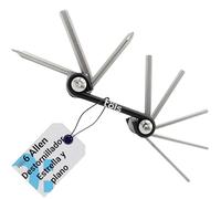 TÖLS 8 multiherramienta bicicleta Lexia - Llaves Allen 6 Tamaños + Destornillador Estrella y Destornillador Plano - kit herramientas bicicleta mtb perfecto regalos para ciclistas