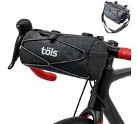 TÖLS BIKE COMPONENTS Bolsa Manillar Bicicleta Impermeable 2,5 L - Bolsa Bicicleta Manillar Ligera para MTB, Gravel y Carretera - Bikepacking con Bolsillos Laterales y Detalles Reflectante