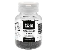 TÖLS Cable End Caps (500pcs) Black, Tornillos Unisex Adulto, (multicolor), Única