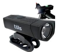 TÖLS Luz Bicicleta Delantera Aina - luz Delantera Bicicleta Potente led 4 Modos - Recargable USB - Duración de 2 a 8 Horas con 350LM y Batería 1000 mAh - Linterna Bicicleta led Alta Potencia