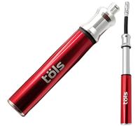 TÖLS Mini Bomba Bicicleta Aina Pro - Mini Bomba de Aire Bicicleta 80 PSI 5,5 Bar - inflador Bicicletas con latiguillo Incluido - hinchador Bicicleta Super Ligero - Mancha para Bicicleta - Bike Pump