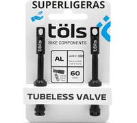 TÖLS TUBELESS Aluminium Presta VALVES Kit 60 MM