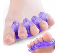 ToePal - Separadores de dedos de gel y esparcidor de dedos, 4 piezas de DR JK ToePals para combatir juanetes, dedos en martillo, dedos en garra, dedos torcidos y más, azul oscuro