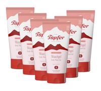 Töpfer Babycare - Gel de lavado suave para la piel y el cabello, con salvado de trigo orgánico y caléndula orgánica, 99% de materias primas naturales, 6 x 150 ml