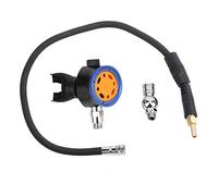 Toeponeer Equipo de Buceo con válvula de respiración, regulador de Snorkel de Segundo Nivel de Metal con Conector Universal