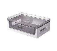 Toeponeer Organizador de escritorio para oficina y uso doméstico, con diseño de cajón y bandeja superior, estante de almacenamiento que ahorra espacio para tazas, cuadernos, bolígrafos, joyas, estilo