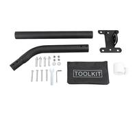 Toeponeer, para montaje de antena Gen 2, montaje en poste J reversible con pasador de bloqueo, para plato rectangular, brazo de 33 1/4 pulgadas, soporte ajustable para