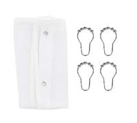 Toeponeer Soporte para Bolsa de Almacenamiento con Bolsillos de Malla para Colgar sobre la Puerta del baño con Ganchos