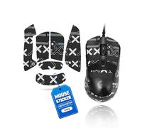 toergy 1 juego de cinta antideslizante para Logitech G403 Hero, resistente al sudor, fácil de usar, diseño autoadhesivo, kit profesional de actualización de ratones, patrón impreso en negro