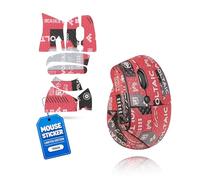 toergy 1 juego de cinta antideslizante para Logitech Lift Vertical, resistente al sudor, fácil de usar, diseño autoadhesivo, kit profesional de actualización de ratones, patrón impreso en rojo