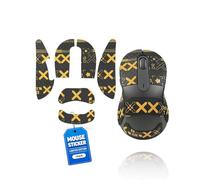 toergy 1 juego de cinta antideslizante para Logitech Signature M650 L, resistente al sudor, fácil de usar, diseño autoadhesivo, kit profesional de actualización de ratones, impresión negra y dorada