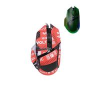 toergy 1 juego de cinta antideslizante para Razer Basilisk V3 Pro, resistente al sudor, fácil de usar, diseño autoadhesivo, kit profesional de actualización de ratones, patrón impreso en rojo