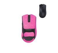 toergy 1 juego de cinta antideslizante para Razer DeathAdder V3 Pro, resistente al sudor, fácil de usar, diseño autoadhesivo, kit profesional de actualización de ratones, patrón de copos de nieve rosa