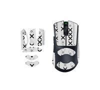 toergy 1 juego de cinta antideslizante para Razer DeathAdder V4 Pro, resistente al sudor, fácil de usar, diseño autoadhesivo, kit profesional de actualización de ratones, patrón impreso en blanco