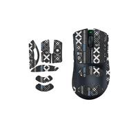 toergy 1 juego de cinta antideslizante para Razer DeathAdder V4 Pro, resistente al sudor, fácil de usar, diseño autoadhesivo, kit profesional de actualización de ratones, patrón impreso en negro